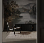 Vintage Scenic Landscape Wallpaper Mural: Custom Size Peel and Stick - View 4