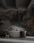 Vintage Scenic Landscape Wallpaper Mural: Custom Size Peel and Stick - View 3