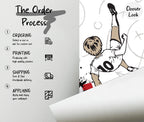 Soccer Wall Mural, Kids Room Sports Wallpaper - View 6