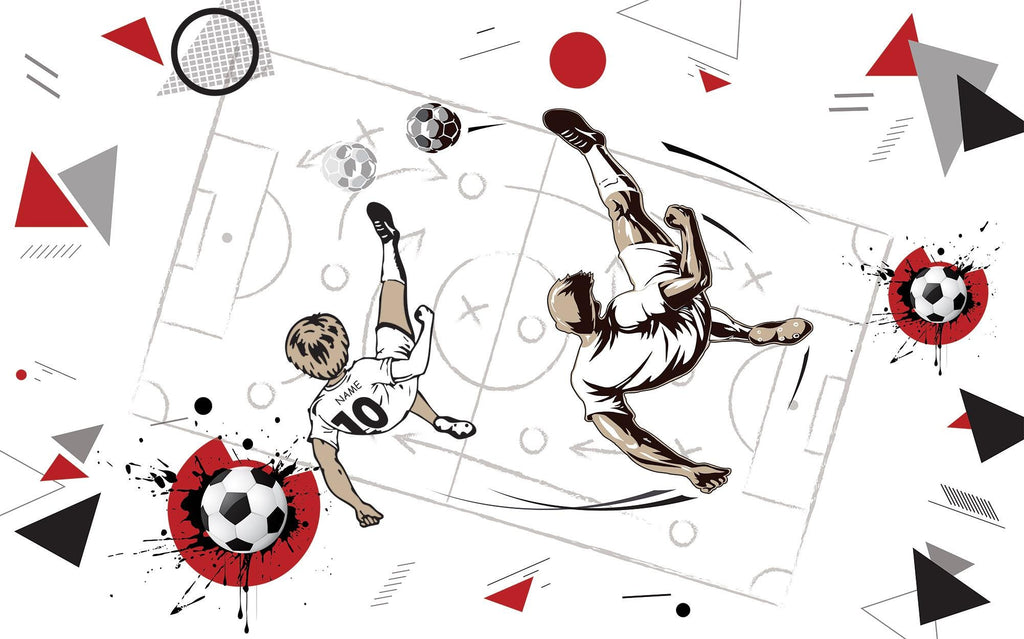 Soccer Wall Mural, Kids Room Sports Wallpaper - View 7
