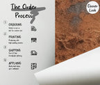 Rusty Copper Concrete Texture Wallpaper - Peel and Stick - View 5