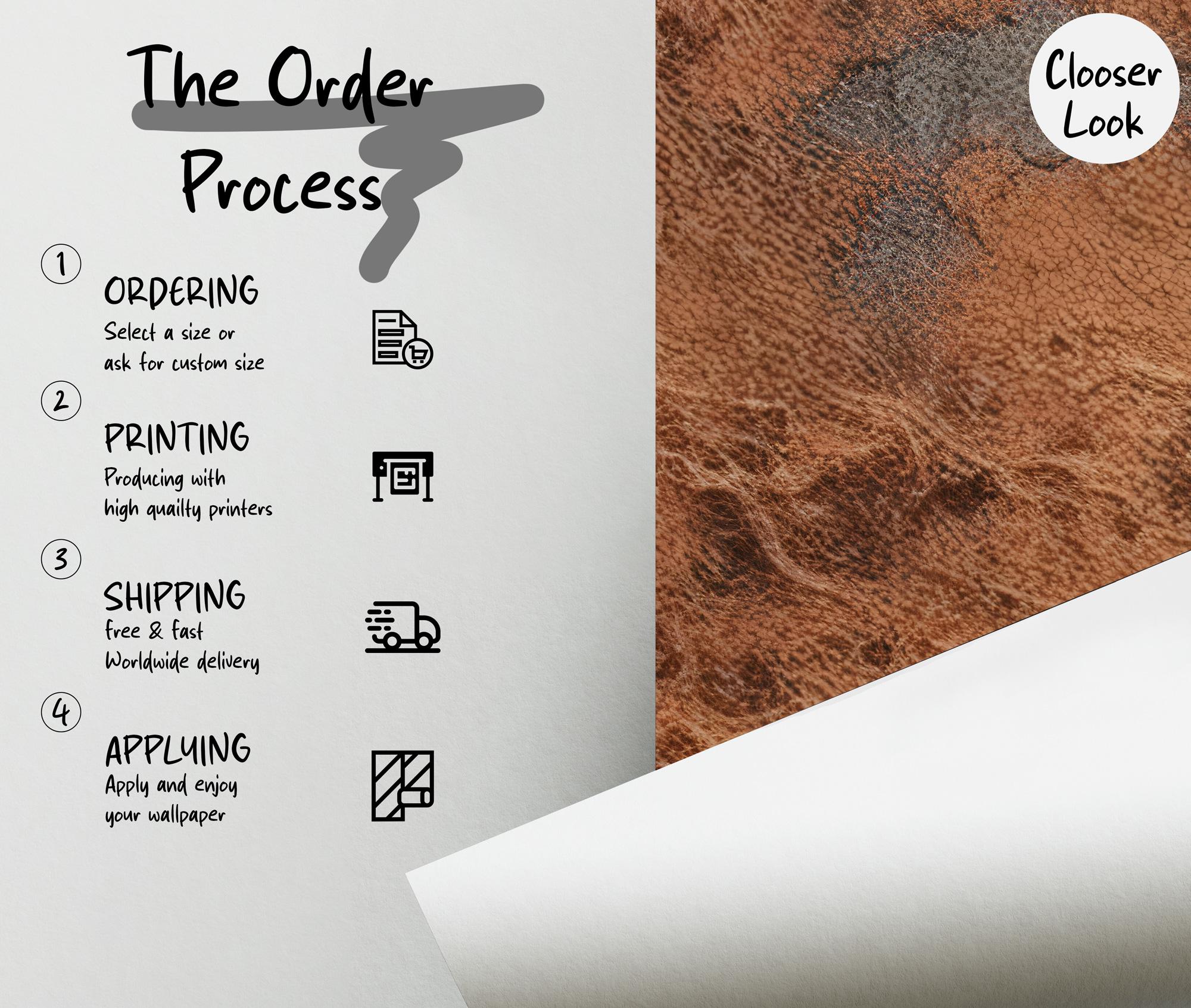 Rusty Copper Concrete Texture Wallpaper - Peel and Stick - View 5