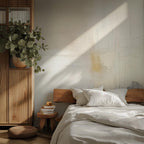 Neutral Abstract Wallpaper Mural, Beige Gold Concrete Texture - View 4
