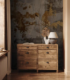 Gold Abstract Concrete Texture Wall Mural - Loft Decor - View 4