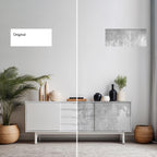 Concrete Texture Peel and Stick Wallpaper: DIY Cabinet Makeover
