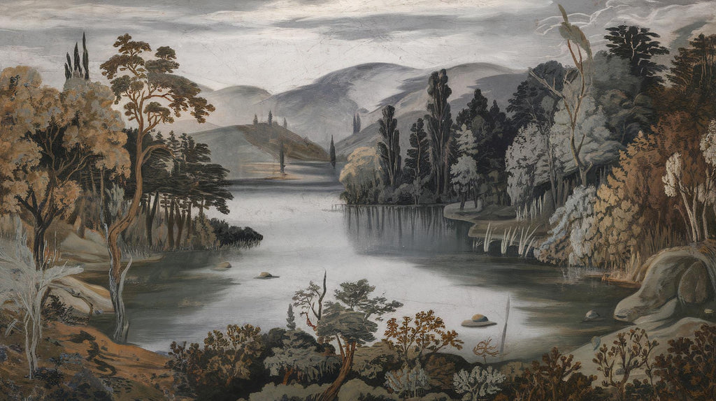 Vintage Scenic Landscape Wallpaper Mural: Custom Size Peel and Stick - View 7
