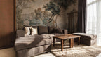 Vintage European Landscape Wallpaper Mural: Classical Garden Scene, Peel and Stick - View 3