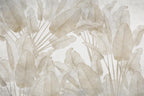 Big Tropical Leaf Wallpaper, Beige Floral Wall Mural, Peel & Stick - View 7