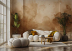 Concrete Texture Wallpaper Mural, Neutral Beige Peel and Stick Wall Art - View 5