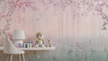 Soft Pastel Floral Wallpaper Mural: Whimsical Kids' Room Decor, Peel and Stick