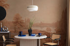 Vintage Countryside Wallpaper Mural: Pastoral Landscape Peel & Stick - View 5