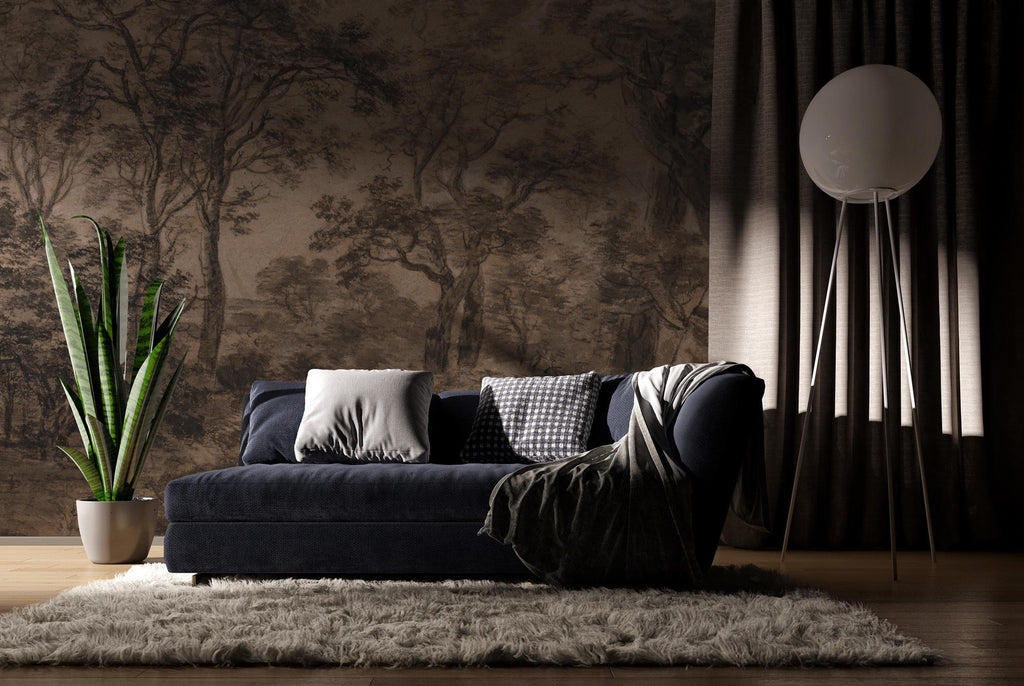 Woodland Landscape Wallpaper Mural - View 3