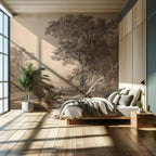 Vintage Countryside Peel and Stick Wallpaper Mural, Landscape Wall Mural - View 5