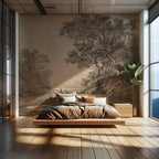 Vintage Countryside Peel and Stick Wallpaper Mural, Landscape Wall Mural - View 3