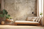 Beige Concrete Peel and Stick Wallpaper: Industrial Loft Wall Mural - View 5