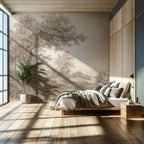 Vintage Tree Landscape Wallpaper Mural: Amazon Forest Peel and Stick - View 4