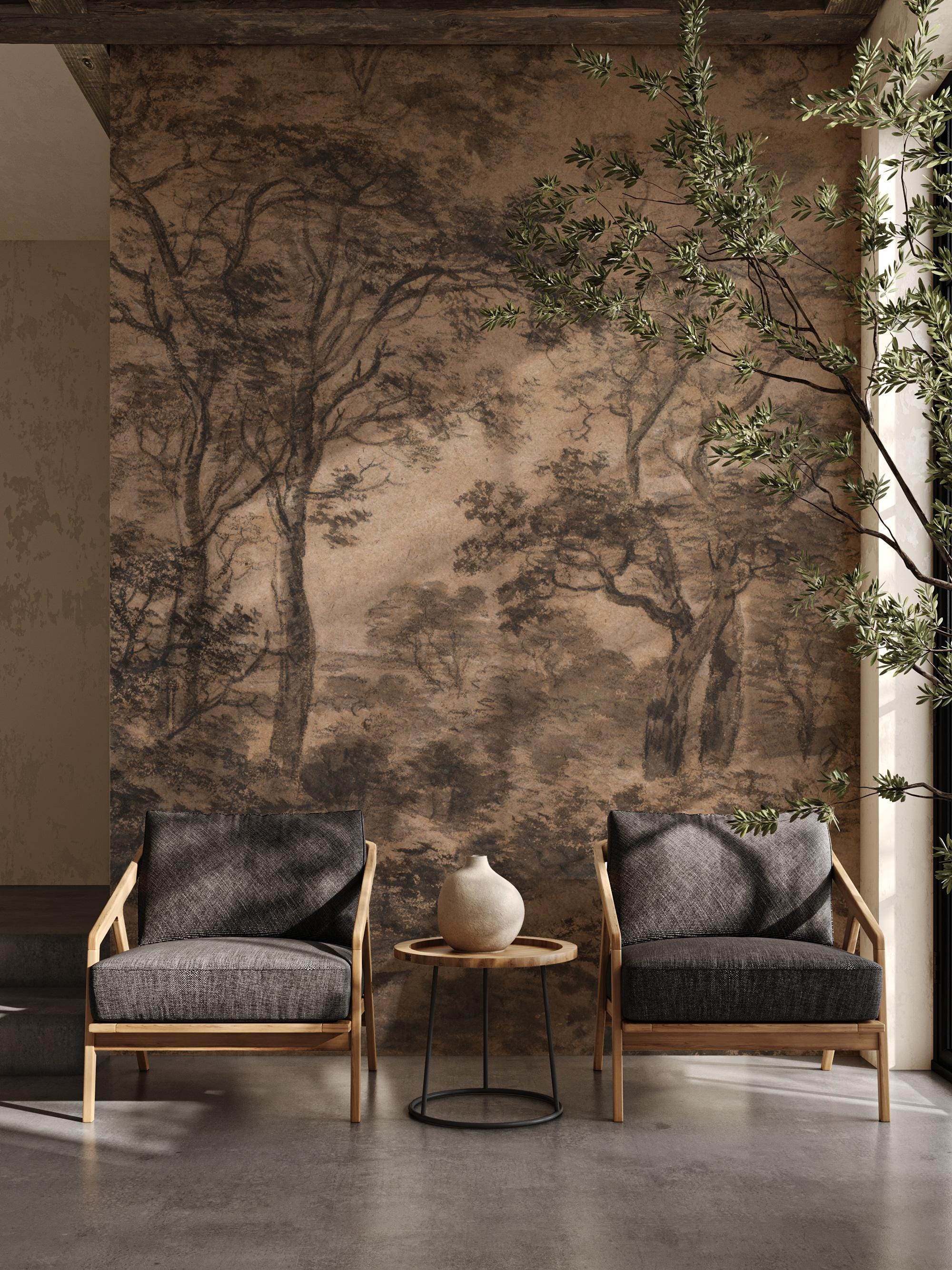 Woodland Landscape Wallpaper Mural - View 4