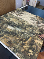 Vintage Countryside Scene Peel & Stick Wallpaper Mural: Pastoral Landscape - View 2
