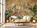 Chinoiserie Bird Blossom Wallpaper Mural - View 3