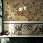 Chinoiserie Bird Blossom Wallpaper Mural - View 4