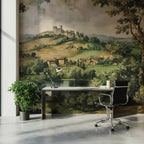 Tuscan Countryside Wallpaper Mural: Vintage European Landscape - View 5
