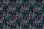 Mushroom Fern Wallpaper Mural: Dark Botanical Peel and Stick Wallpaper - View 2