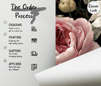 Peony Floral Wallpaper, Big Rose Wallpaper Peel and Stick Wall Mural - View 5
