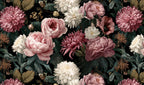 Peony Floral Wallpaper, Big Rose Wallpaper Peel and Stick Wall Mural - View 6