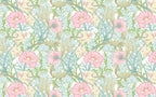 Pink Floral Peel and Stick Wallpaper: Vintage Botanical Wall Mural - View 6