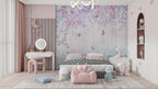 Soft Pastel Butterfly Wall Mural: Whimsical Nursery Peel and Stick Wallpaper - View 3