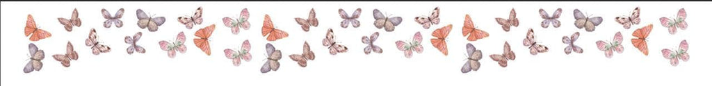 Soft Pastel Butterfly Wall Mural: Whimsical Nursery Peel and Stick Wallpaper - View 9