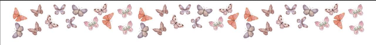 Soft Pastel Butterfly Wall Mural: Whimsical Nursery Peel and Stick Wallpaper - View 9