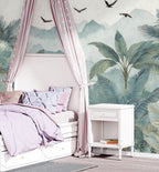 Big Tropical Wallpaper: Peel and Stick, Removable Jungle Wall Art - View 3