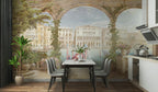 Vintage Landscape Wall Mural, Removable Italian Canal Wallpaper, Peel and Stick Wallpaper - View 4