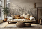 Foggy Forest Wall Mural: Vintage Tree Landscape Removable Wallpaper - View 4