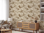 Western Cowboy Peel and Stick Wallpaper: Horse & Cactus Rodeo Mural - View 4