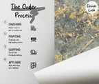 Gold Tree Landscape Wallpaper: Luxe Neutral Forest Wall Mural, Peel & Stick - View 6