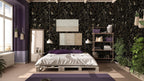 Dark Leafl Peel and Stick Wallpaper: Moody Botanical Wall Mural - View 5