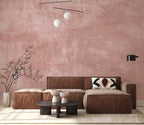 Pink Textured Concrete Wallpaper: Removable Peel and Stick Wall Mural - View 2