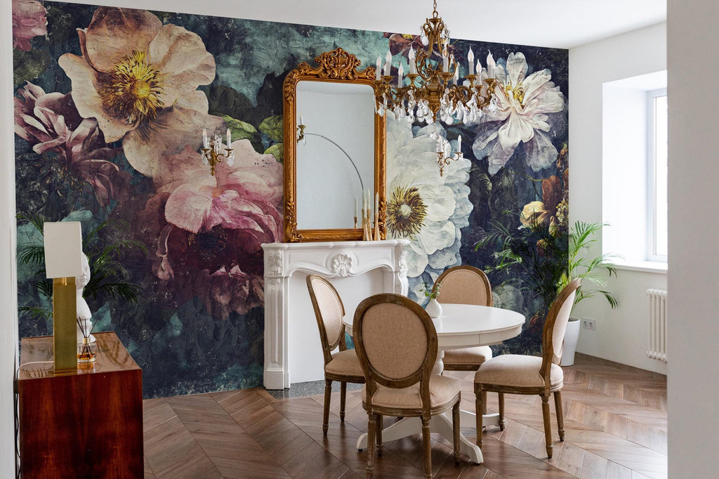 Large Peony Wallpaper: Bold Floral Peel and Stick Wall Mural - View 3