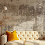Concrete Beige Peel and Stick Wallpaper: IIndustrial Textured Mural