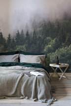 Foggy Forest Wallpaper: Misty Woodland Peel & Stick Wall Mural