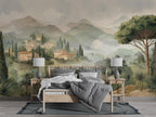 Vintage Countryside Landscape Wall Mural: Pastoral Scene Peel and Stick Wallpaper - View 4