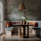 Chinoiserie Garden Wall Mural: Traditional Chinese Landscape Wallpaper, Peel and Stick Wall Art - View 4