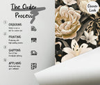 Vintage Peony Wallpaper,Floral Peel and Stick Wall Art - View 4