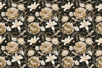 Vintage Peony Wallpaper,Floral Peel and Stick Wall Art - View 5