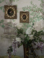 Chinoiserie Garden Wall Mural: Traditional Chinese Landscape Wallpaper, Peel and Stick Wall Art - View 3