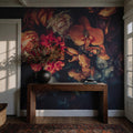 Dark Floral Wallpaper: Peony Peel and Stick Wallpaper