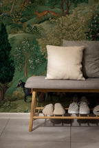 Indian Palace Jungle Mural – Botanical Temple Peel and Stick Wallpaper - View 4
