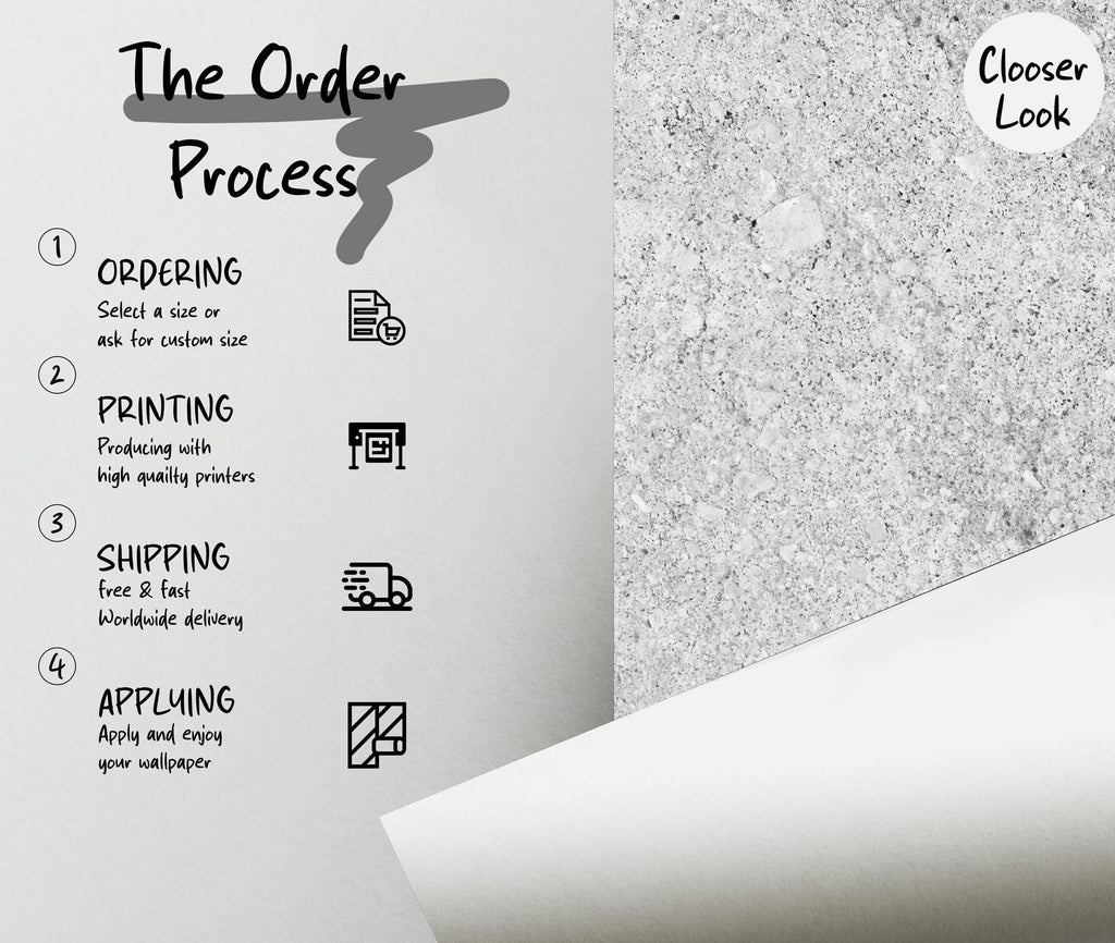 Light Gray Concrete Texture Wallpaper – Modern Minimalist Peel and Stick Wall Mural - View 4